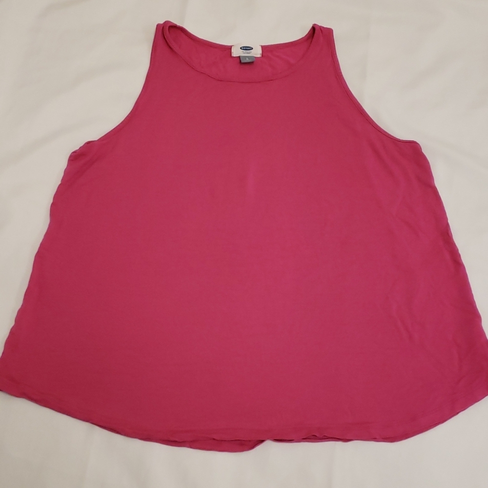 Old Navy Scoop Tank Top Raspberry Tart Pink Women's Large L